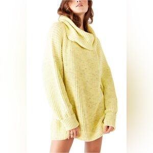 Women's Free People Leo Chunky Knit Tunic Oversized Sweater